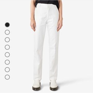 Urban Outfitters X Dickies High Waisted Work Pants in White